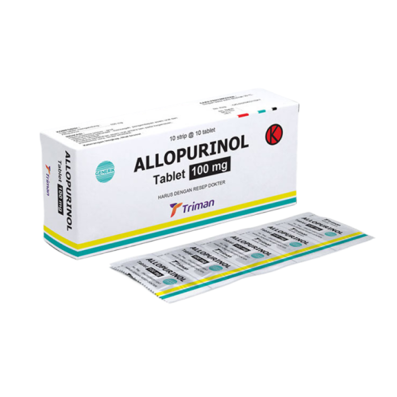 Allopurinol medication controlling uric acid levels